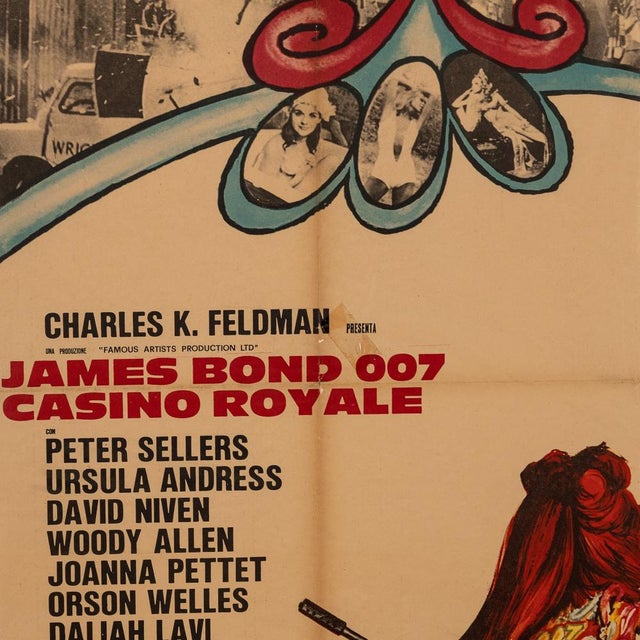 Paper James Bond 007 Casino Royale Poster, 1967 For Sale - Image 7 of 18