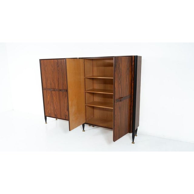 Mid-Century Wooden Double Cabinet, Italy, 1960s For Sale - Image 12 of 14