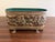 Brass English Brass Repoussé Rose Cachepot With Paw Feet, Mid-20th Century For Sale - Image 8 of 11