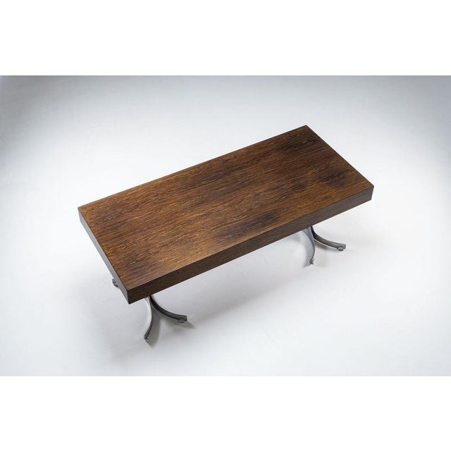 Metal Large Rosewood Desk from Trau Arredamenti Metallici S.P.A., Italy, 1960s For Sale - Image 7 of 18