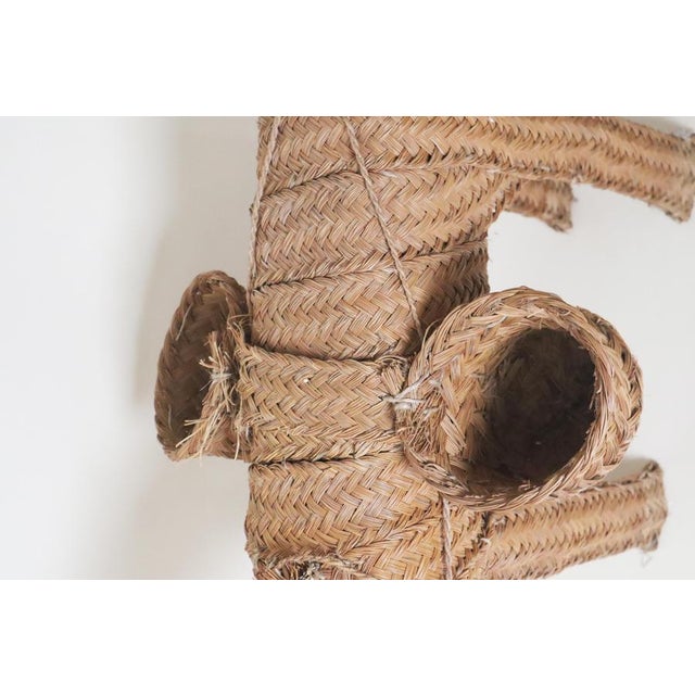 Spanish Hand-Woven Wicker Donkey, 1950s For Sale - Image 9 of 15
