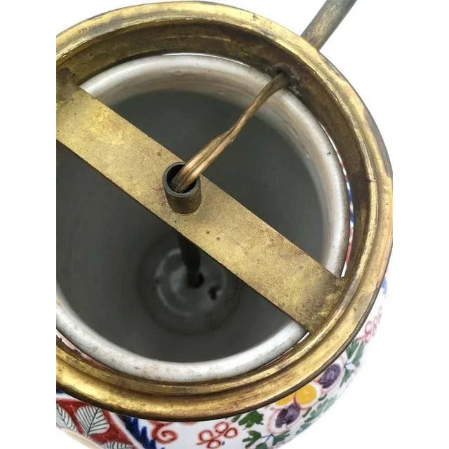 Delf Vase Lamp, 1900s For Sale - Image 9 of 11