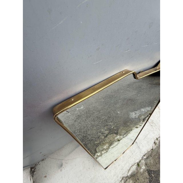 Brass Mirror from Gio Ponti, Italy, 1950s, in Very Good conditions. Designed 1950 to 1959
