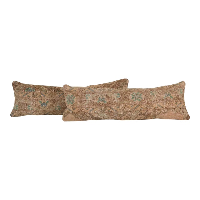 Turkish Rug Pillow Covers – Set of Two For Sale