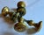 Antique 19th Century Small Size Brass Door Knobs - A Pair For Sale - Image 4 of 13