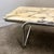 Stone Large Italian Calacatta Violetta Marble Coffee Table with Chrome Base, 1970s For Sale - Image 7 of 11