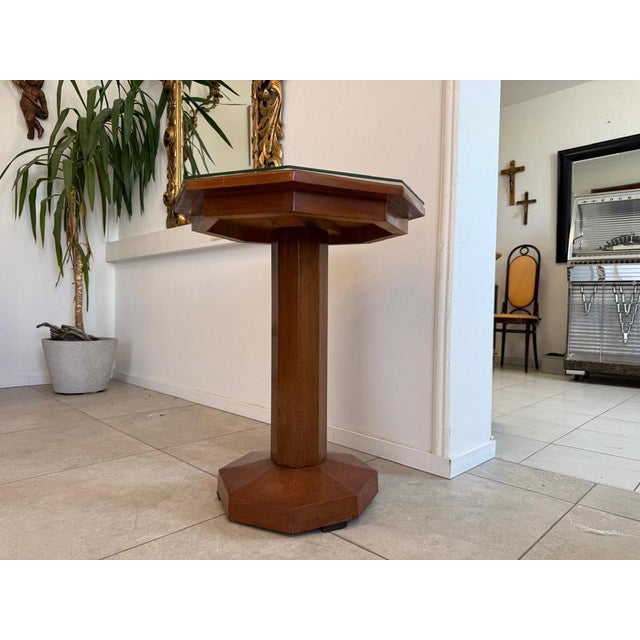 Wood Art Nouveau Side Table in Oak Wood from Otto Wagner, 1920s For Sale - Image 7 of 7