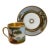 Antique Old Paris Porcelain Coffee Cup & Deep Saucer, Hand-Painted Landscape, Circa 1810 For Sale