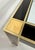 Beige Square Coffee Table in Black Lacquer, Brass and Glass attributed to Pierre Cardin, France, 1970s For Sale - Image 8 of 10