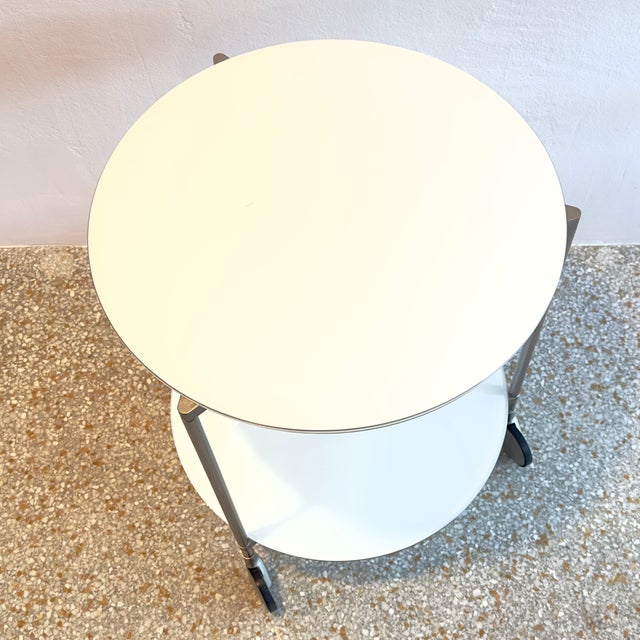 Vintage Ikea "Strind" Mobile Side Table & Serving Trolley - Out of Production For Sale In Miami - Image 6 of 13