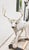1990's Life-Size Cast Concrete Stag Deer Sculpture. Standing proudly at four feet tall, this impressive garden figure...