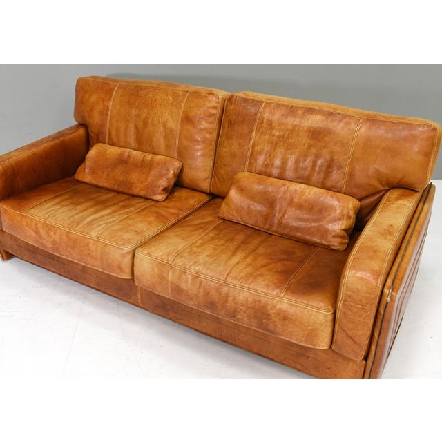 Gold Arcon Sofas in Buffalo Leather by Marco Milisich, Italy, 1970s, Set of 2 For Sale - Image 8 of 18