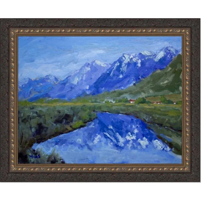 "Last Snow, River Fork Ranch" Contemporary Impressionist Style Nevada Landscape Oil Painting For Sale - Image 10 of 12