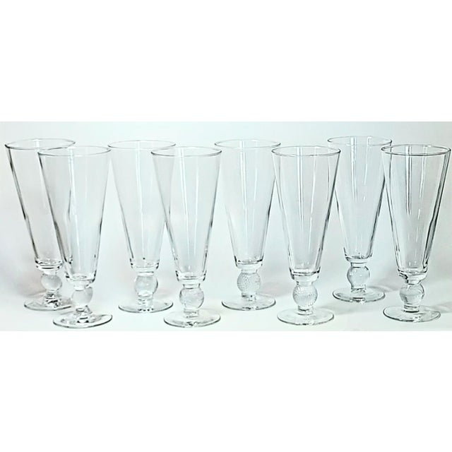 Transparent Vintage Sport Pilsners- Set of 8 For Sale - Image 8 of 8