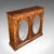 Wood Antique Morning Room Book Cabinet, English Walnut Mirror Front Bookcase, Regency For Sale - Image 7 of 12
