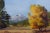 Impressionist Richard Turnland Mountain Meadow in Autumn Landscape Late 20th Century For Sale - Image 3 of 7