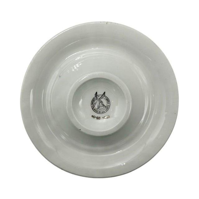 Mid 20th Century Vintage Campari Italy Blue Ceramic Ashtray For Sale - Image 5 of 8