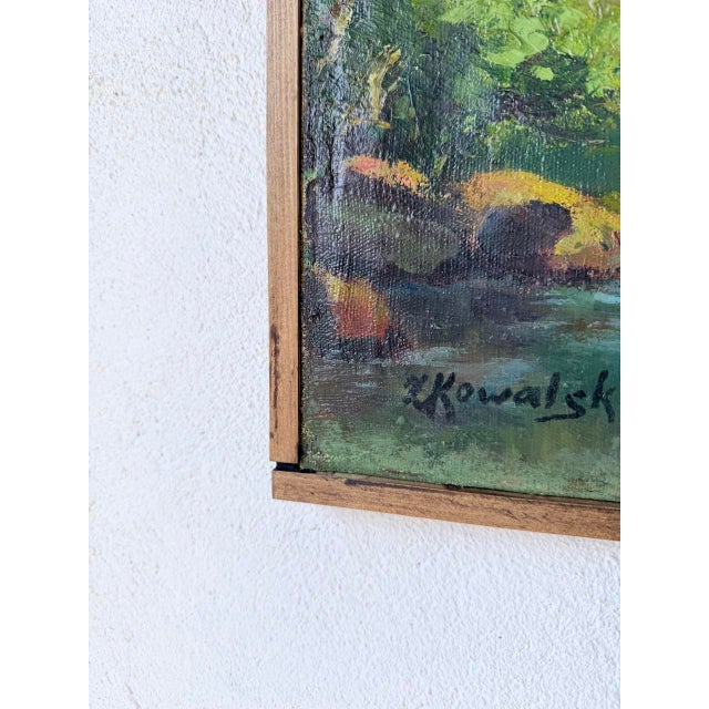 Jungle Forest Landscape, 1960s, Oil on Canvas For Sale - Image 18 of 18