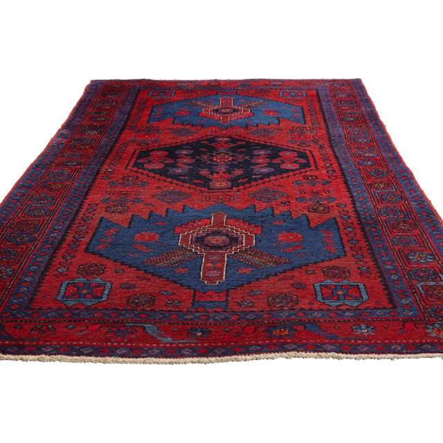 Tribal Late 19th Century Persian Bijar Rug, 03'08 X 07'01 For Sale - Image 3 of 10