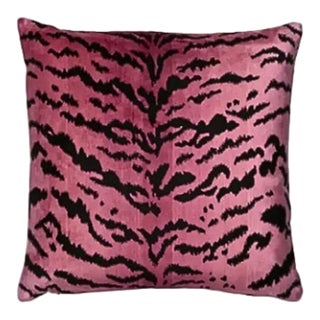 22" Velvet Throw Pillow, Scalamandre For Sale