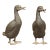 Vintage Bronze Ducks Standing on Their Palmed Feet, circa 1940 - a Pair For Sale
