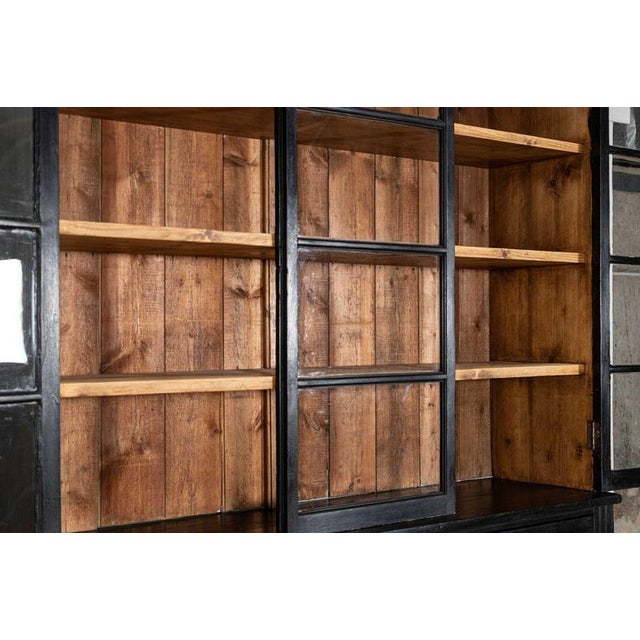 Large English Ebonised Glazed Pine Dresser, 1880 For Sale - Image 10 of 18