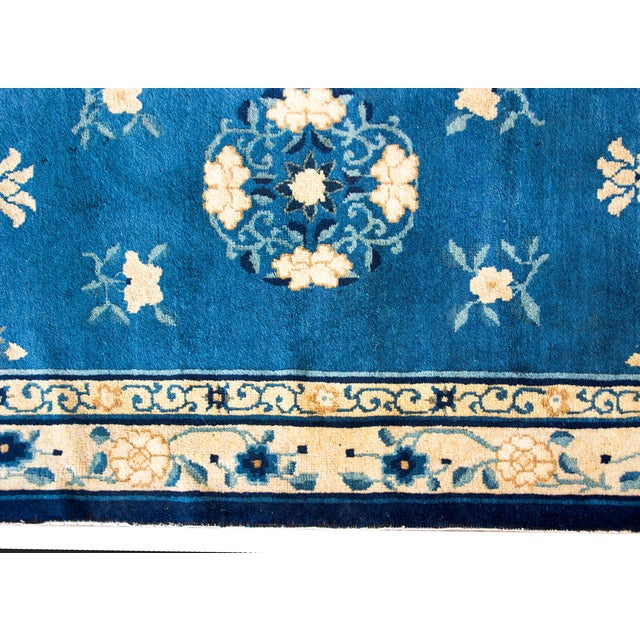 Blue Early 20th Century Chinese Peking Rug For Sale - Image 8 of 14