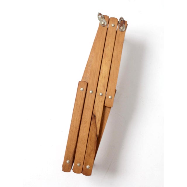 Vintage Wooden Accordion Peg Rack For Sale - Image 11 of 15