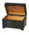 Vintage Ebonized Pine Shoeshine Box For Sale In Los Angeles - Image 6 of 7