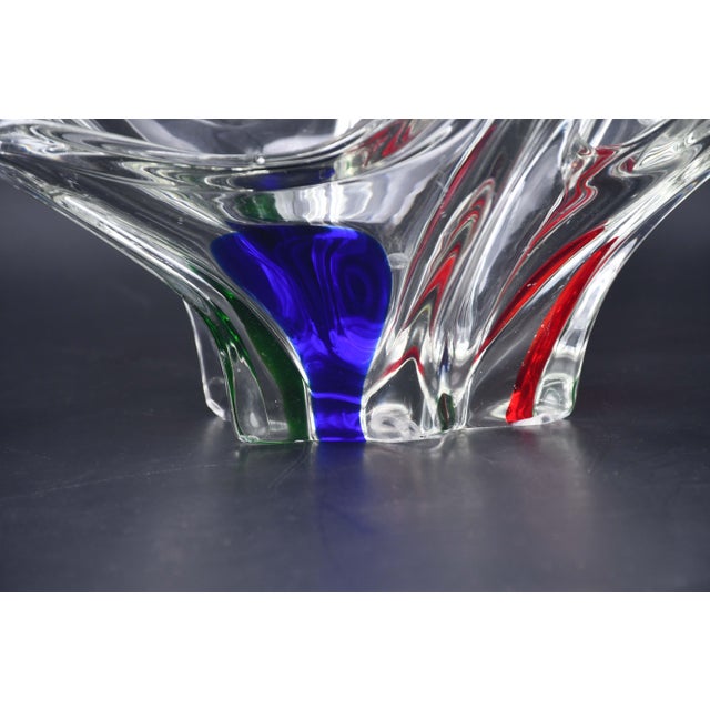 Art Deco Midcentury Murano Glass Vase, 1970s For Sale - Image 3 of 12