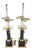 1980s Brass & Black Marble Neoclassical Column Table Lamps, a Pair For Sale - Image 4 of 14