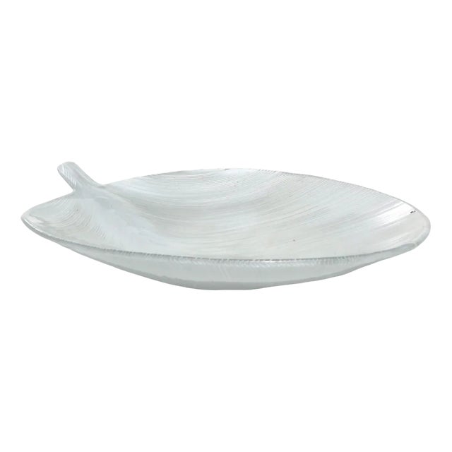 White Murano Glass Bowl by Tyra Lundgren for Venini, 1950 For Sale