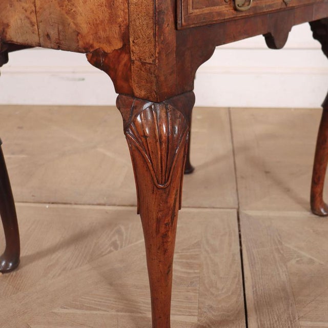 Antique English Walnut Side Table, 1740 For Sale - Image 9 of 12