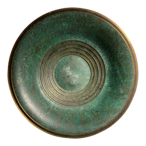 Art Deco Bronze Verdigris Centerpiece Bowl by Carl Sorensen