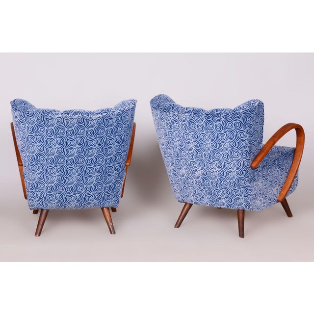Czech Art Deco Armchairs by J. Halabala for Up Závody, 1930s, Set of 2 For Sale - Image 6 of 13