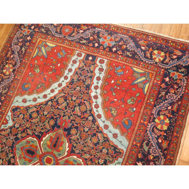 Dramatic Antique Zabihi Collection Persian Mishan Malayer Rug - 4'3" x 6'3" For Sale - Image 10 of 12