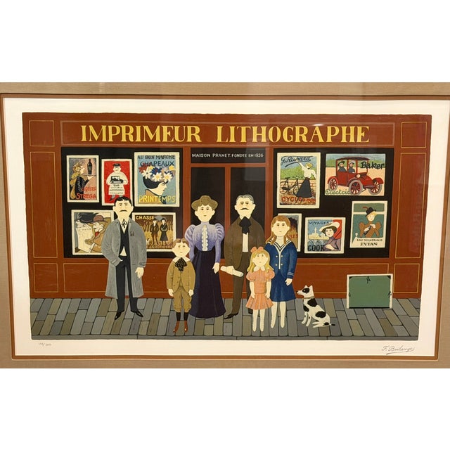 Late 20th Century Pair of Fernand Boilauges Signed Limited Edition Serigraphs, Framed For Sale In Dallas - Image 6 of 14