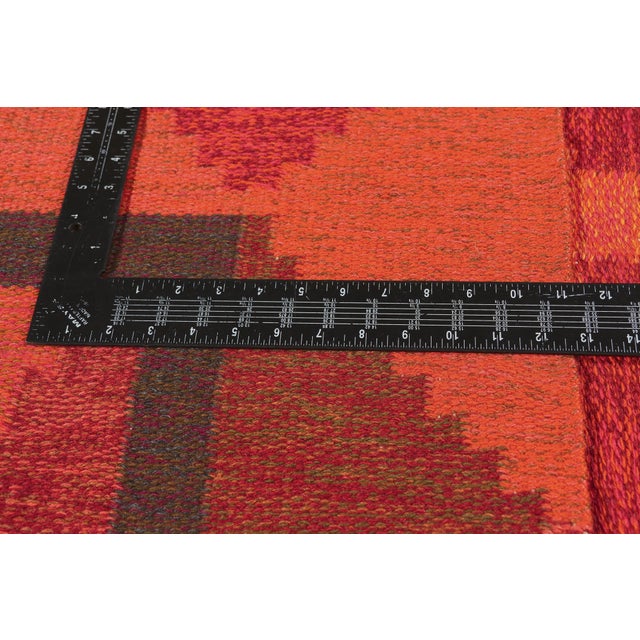 Textile Vintage Swedish Rollakan Rug, 04'08 X 06'07 For Sale - Image 7 of 10