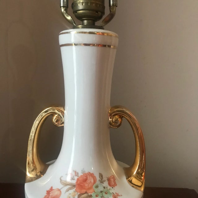 Vintage 1960s Porcelain Urn Lamp For Sale - Image 4 of 9