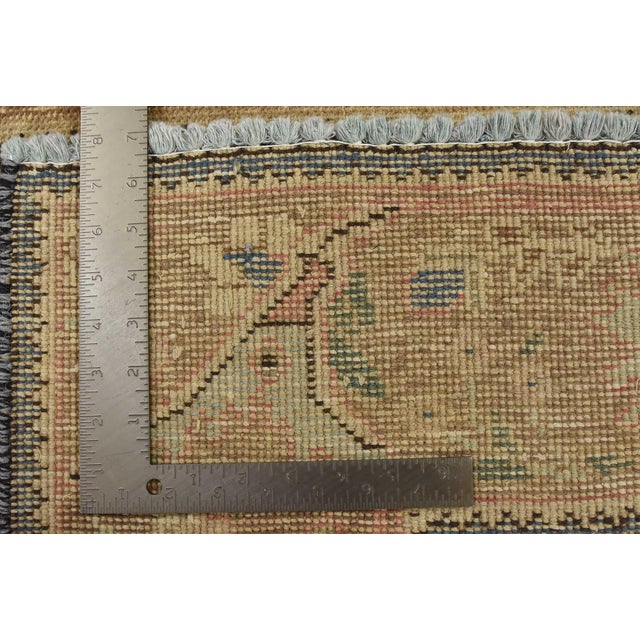 Tabriz Rug 6’2” X 9′ Pink Wool Vintage Distressed Hand-Knotted Oriental Carpet For Sale - Image 15 of 15