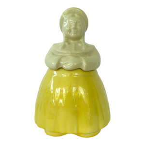 1940s Vintage Shawnee “Mammy” Cookie Jar in Yellow Glaze