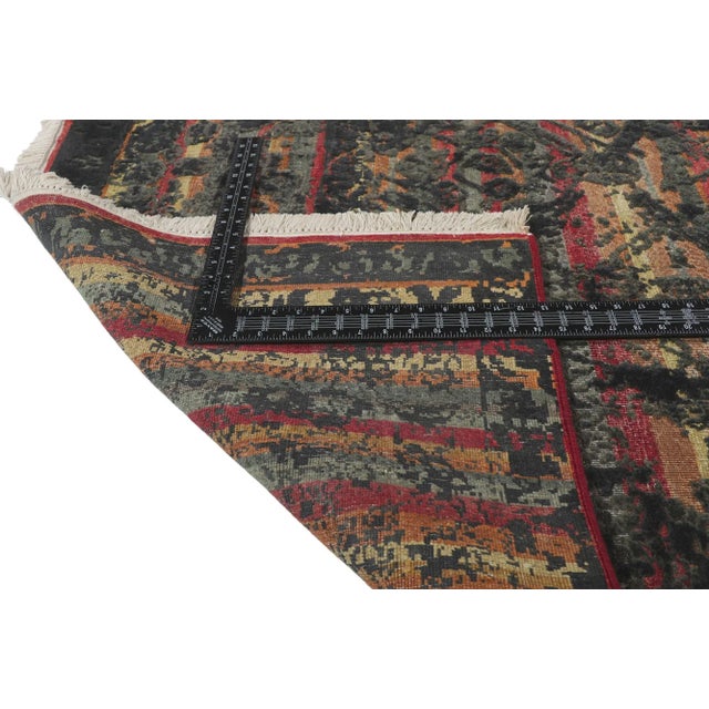 Early 21st Century Vintage Style High-Low Textured Rug, 09'00 X 12'00 For Sale - Image 5 of 10