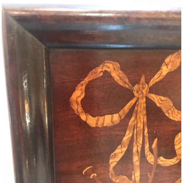 Late 19th Century 19th Century Diminutive Inlaid Wood Framed Panels For Sale - Image 5 of 9