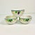 American Early 21st C Vintage Boho Chic Merlot Grape Motif Dessert Bowls - Set of 3. For Sale - Image 3 of 16