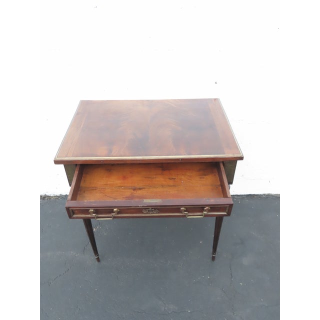 French Late 1800s Small Flame Mahogany Desk 6427 For Sale In Miami - Image 6 of 18