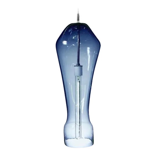 Prayer Pendant Light from the Constantine Collection in Steel Blue For Sale