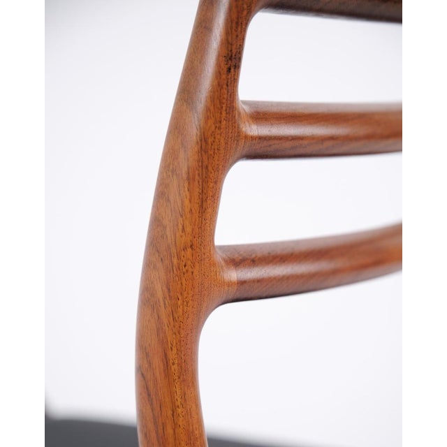 Vintage Model 78 Dining Chairs in Rosewood by N.O.Møller, 1960s, Set of 4 For Sale - Image 12 of 15