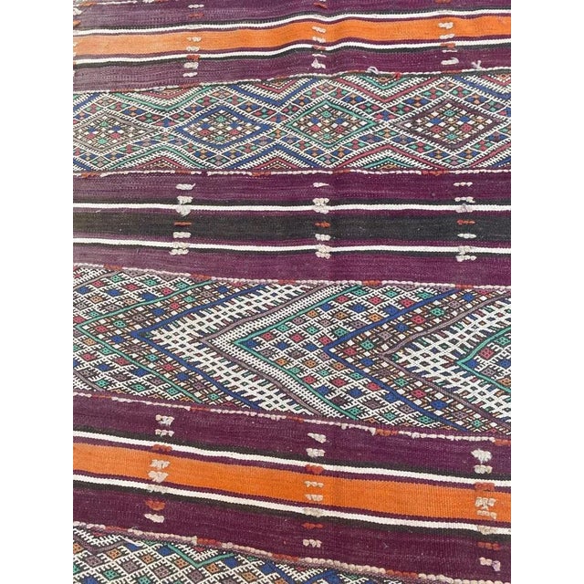 Antique Long Moroccan Kilim For Sale - Image 4 of 18