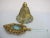 Vintage Czech Glass Gold Ormolu Filigree Blue Stone Stopper Perfume Bottle For Sale - Image 9 of 10