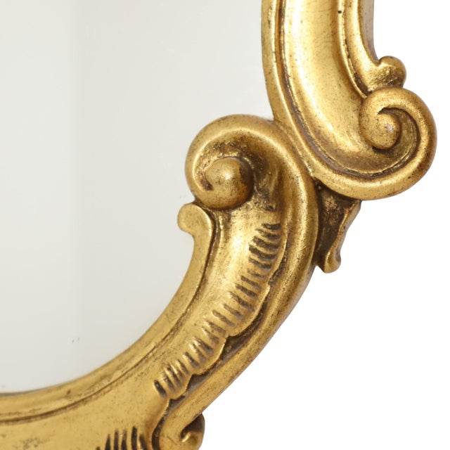 Baroque French Crested Mirror, 1950s For Sale - Image 11 of 18